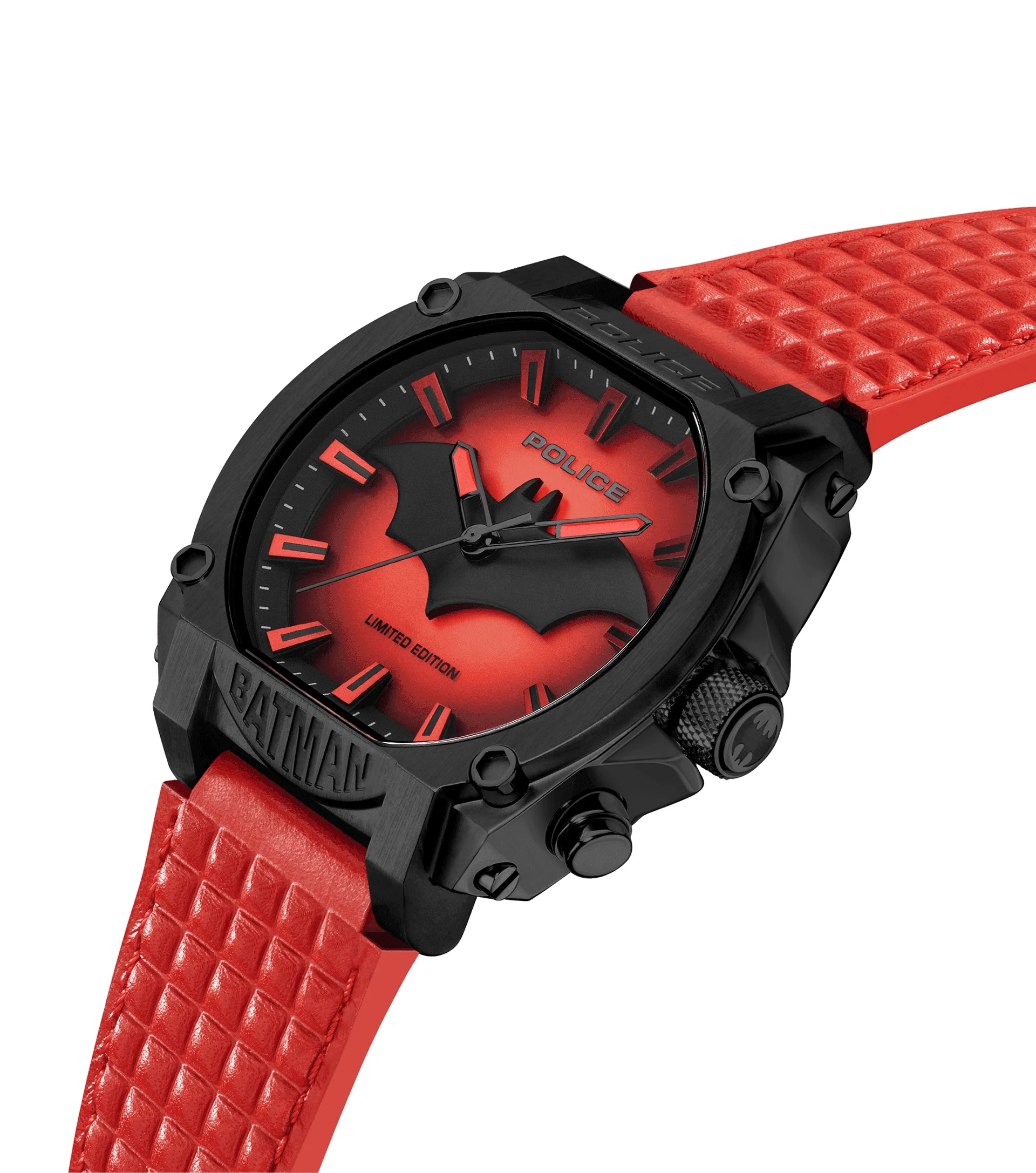 Batman Limited Edition Black Red Luxury Watch for Men Premium Designer Superhero Edition Wrist Watch