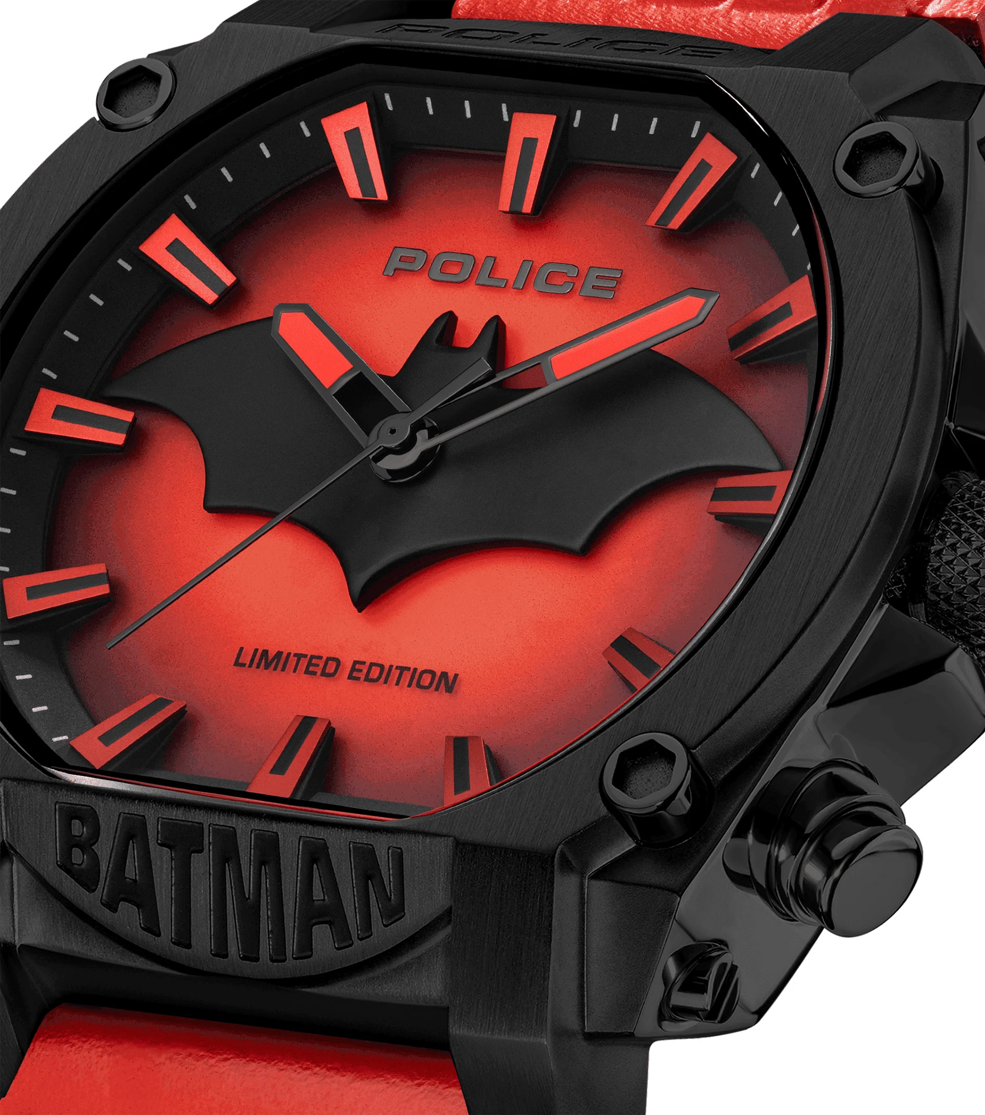 Batman Limited Edition Black Red Luxury Watch for Men Premium Designer Superhero Edition Wrist Watch