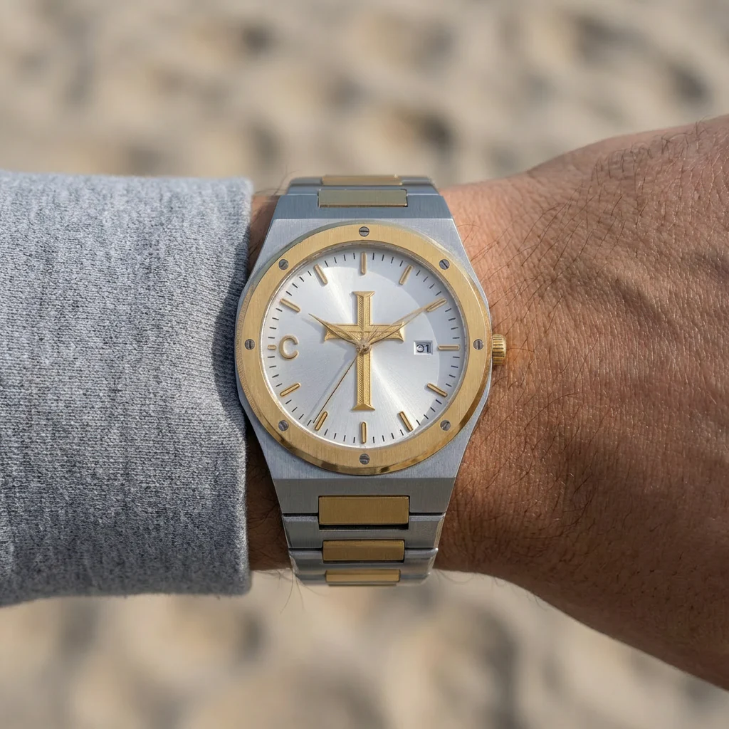 Divine Faith Luxury Gear Dial Watch for Men – Premium Christian Edition