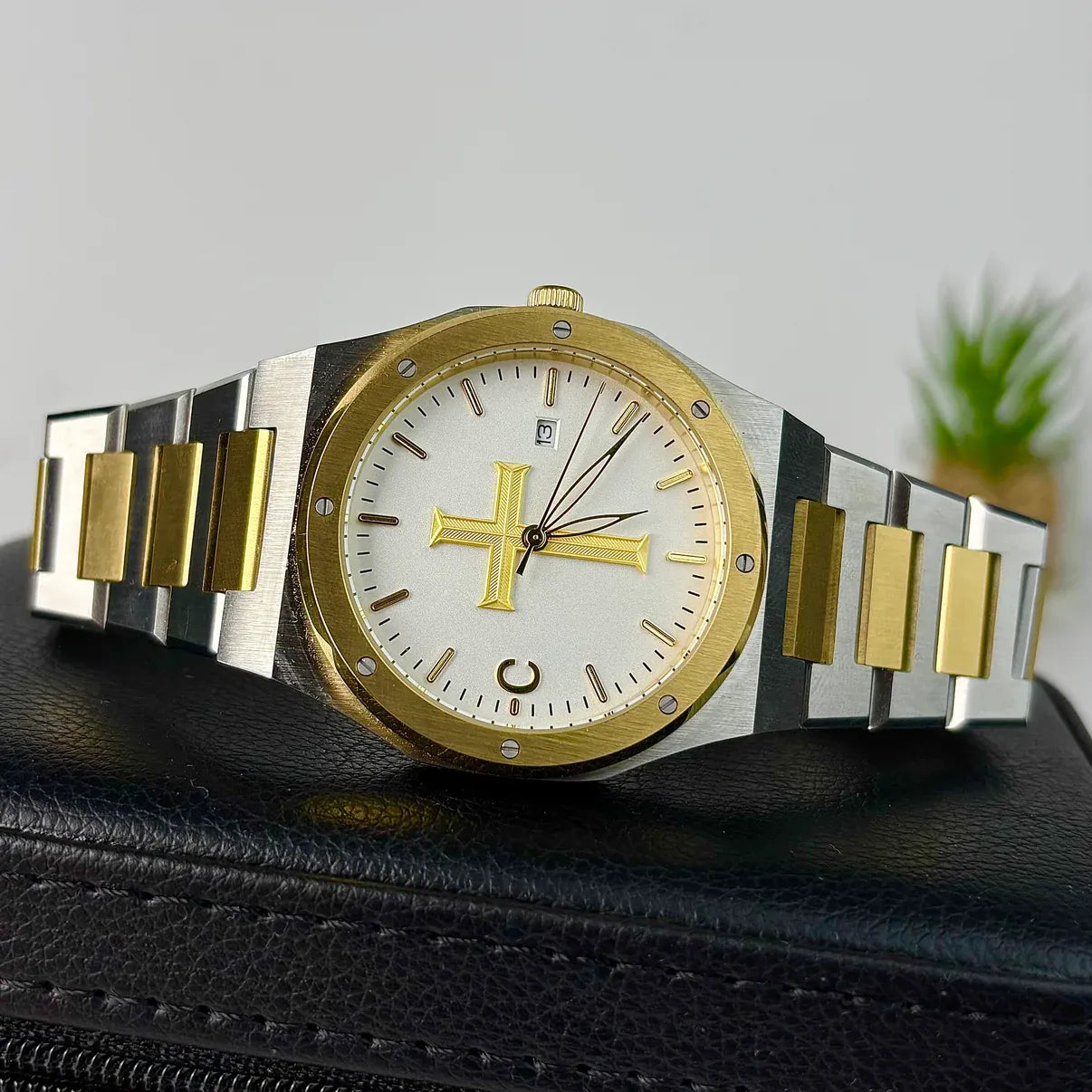 Divine Faith Luxury Gear Dial Watch for Men – Premium Christian Edition