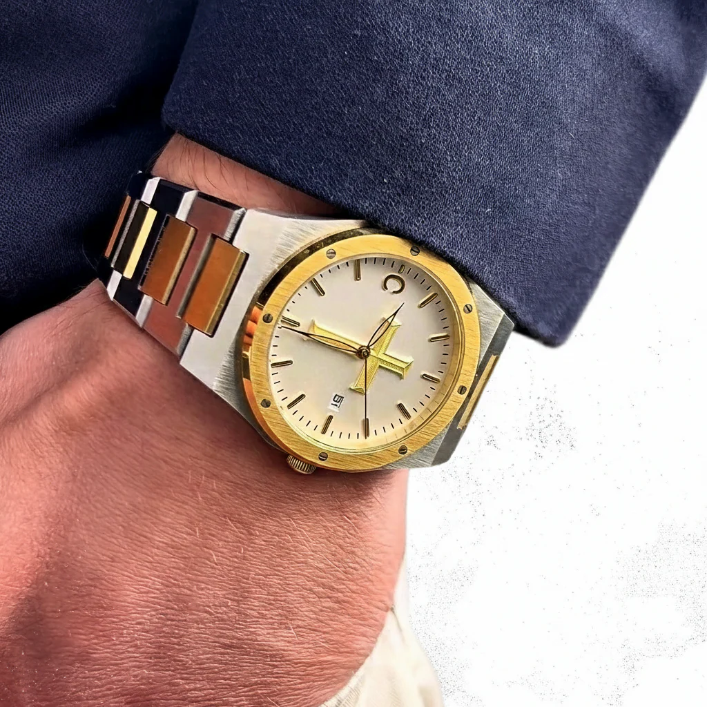 Divine Faith Luxury Gear Dial Watch for Men – Premium Christian Edition