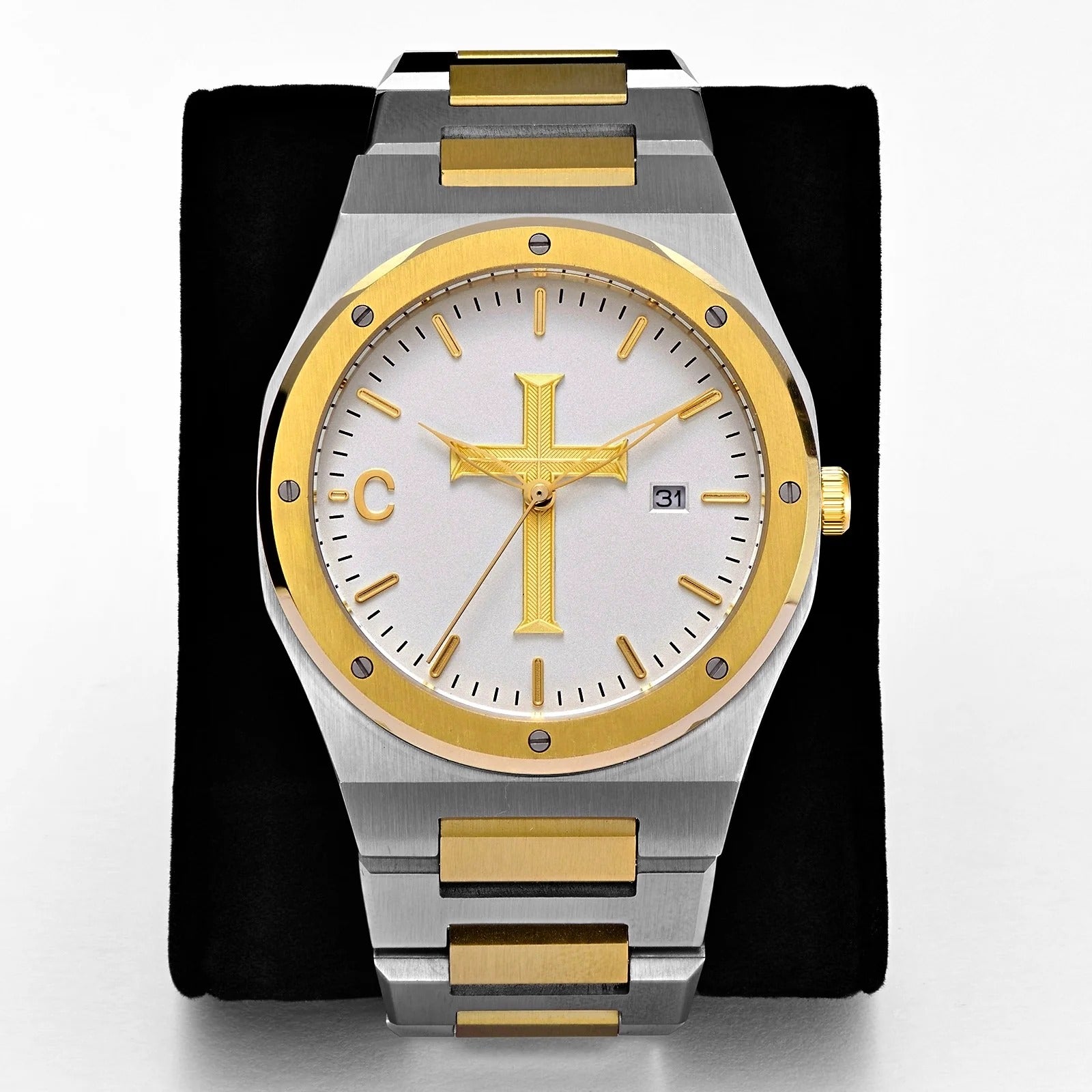 Divine Faith Luxury Gear Dial Watch for Men – Premium Christian Edition