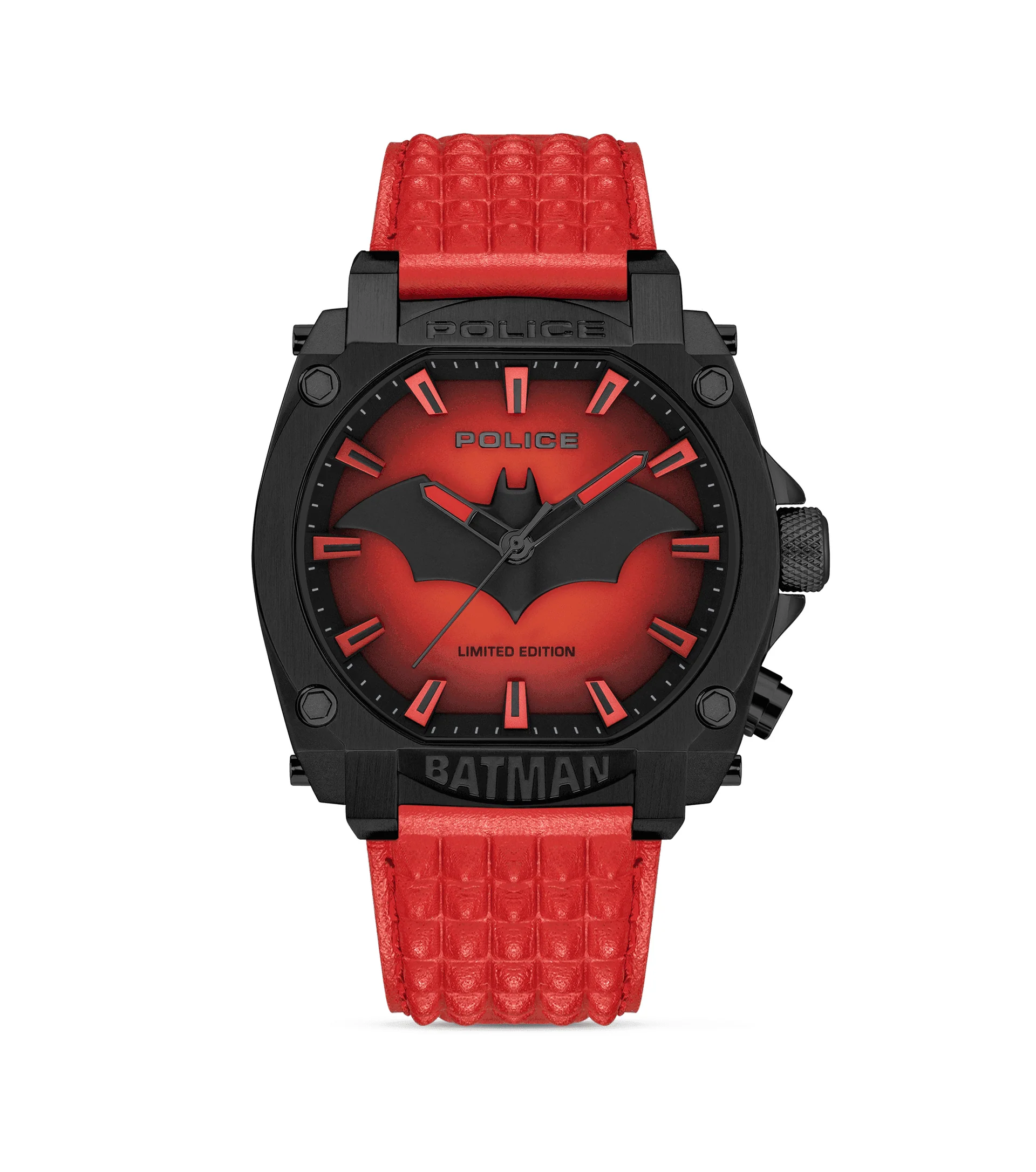 Batman Limited Edition Black Red Luxury Watch for Men Premium Designer Superhero Edition Wrist Watch